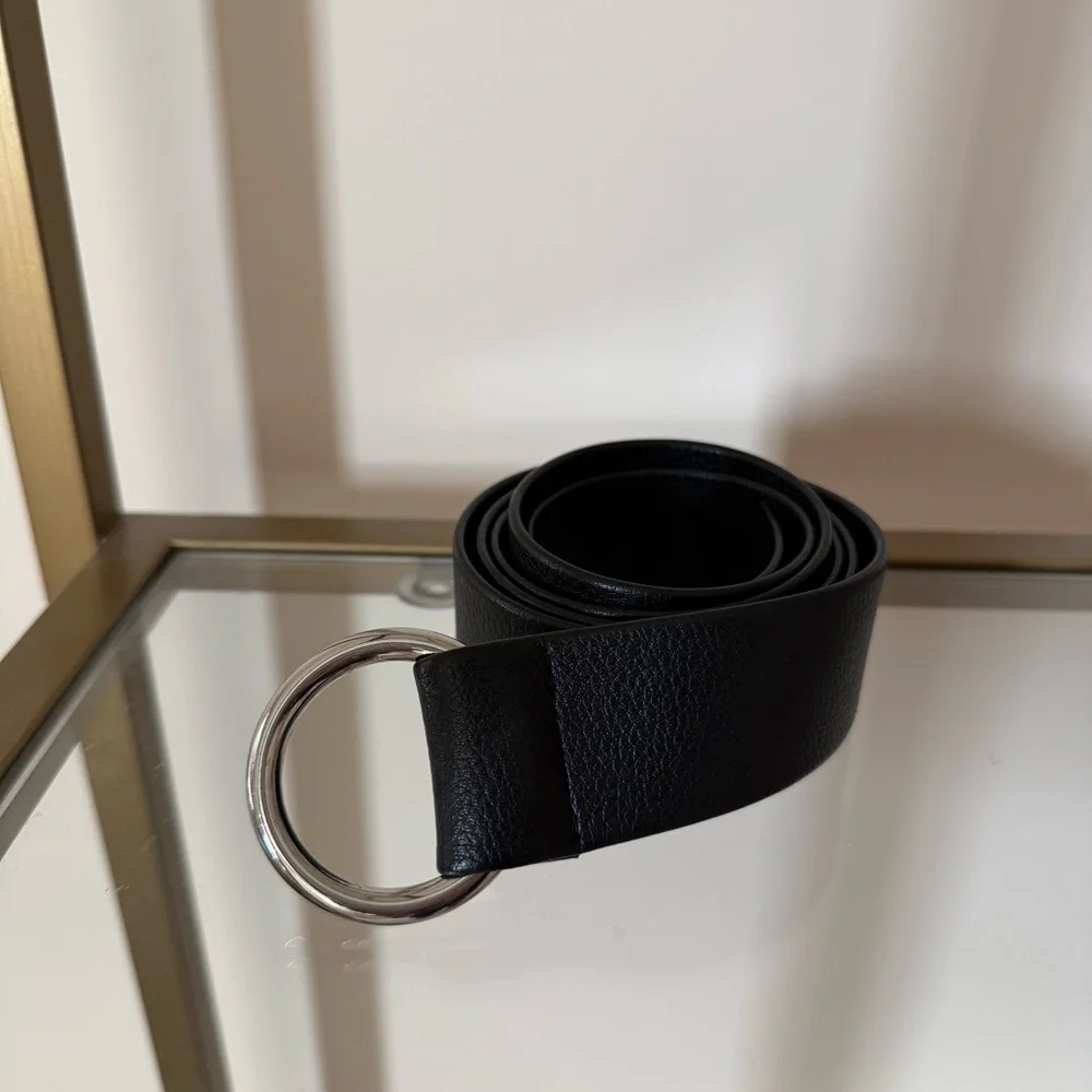 B-Low the belt black and silver ring belt - Picture 3 of 4